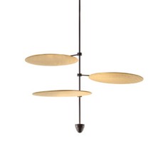 ANTONANGELI lampada a sospensione SKYFALL C3 LED lamiera di ottone