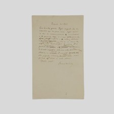 Autografo Floriano Del Secolo