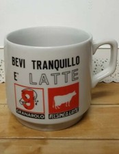 Tazza tognana porcellana bevi tranquillo è Latte felsinea  granarolo vintage