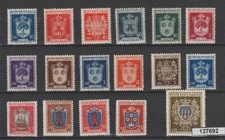 1945 /1946 SAN MARINO SERIE STEMMI 17 VALORI NUOVI MNH MF127692