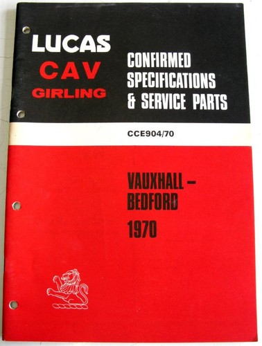 Lucas vauxhall bedford 1970 - vauxhall,
