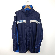 ITALIA KAPPA PIUMINO GIACCONE KWAY ALLENAMENTO TRAINING HOODED JACKET RAIN 2002