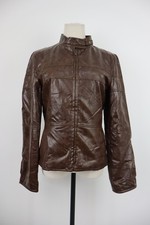 MARELLA GIUBBINO GIACCA DONNA TG. 42 CASUAL JACKET ITALY POLIURETANO CHIODO