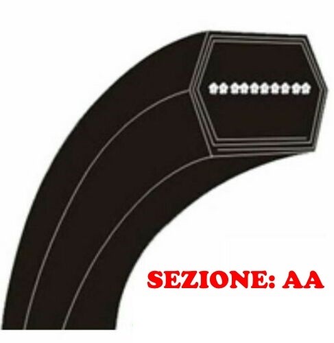 Cinghia esagonale trattorino