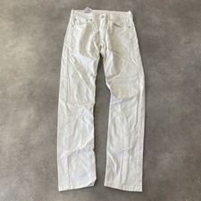 Levi's 511 Jeans Dritto Uomo 29" Pantaloni Denim Vestibilità Dritta, Bianco