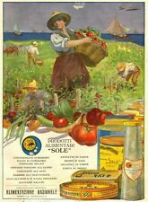 PUBBLICITA' 1923 PRODOTTI ALIMENTARI "SOLE" TORINO POMODORI PELATI PASTA SARDINE