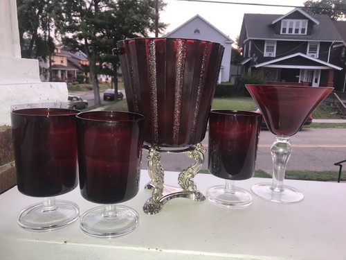 Set bar vintage - royal, ruby