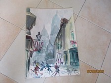 ALFREDO ZECCA ACQUERELLO SU