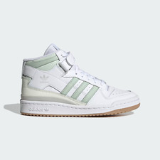 ADIDAS FORUM 84 HIGH sneakers alte bianche basket VERA PELLE ORIGINALI