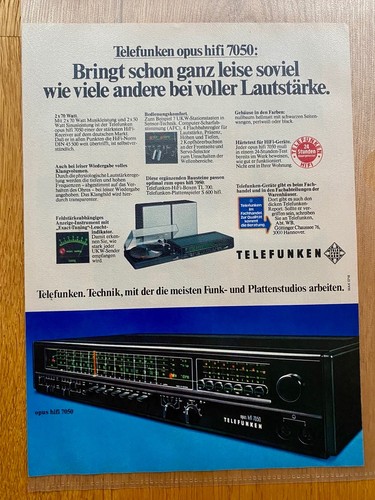 1976 telefunken opus hifi - telefunken,