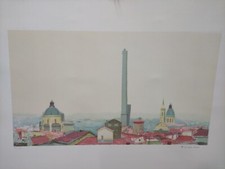 Litografia Acquaforte Acquatinta Giuseppe Gagliardi 100 x 70 vintage Q184