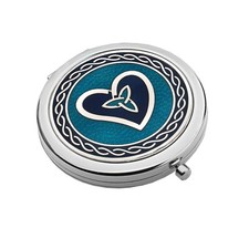 Compact Mirror Silver Plated