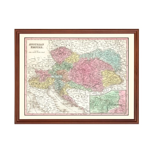 Vecchia mappa dell austria - vecchia, dell'austria