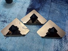 Tre Applique Ottone E Legno Anni 60, Design Italiano 