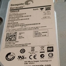Hdd SEAGATE Barracuda Hard Disk 1tb Tera 1000 gB Sata 3,5" Computer Desktop
