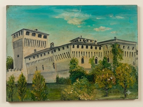 Dipinto olio tavola - dipinto,