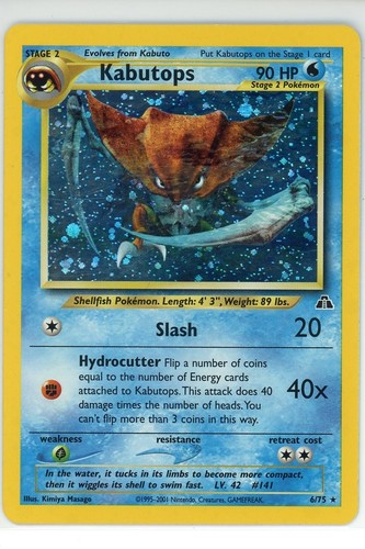 Kabutops pokémon 2001 neo - kabutops,