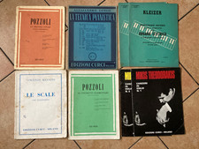Lotto 8 metodi pianoforte e organo vintage Curci Ricordi Dominante- Collezione