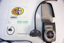 Gossen Lunasix 3 con sonda di misurazione con gossen, con annesso