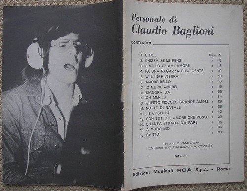 Personale claudio baglioni - personale,