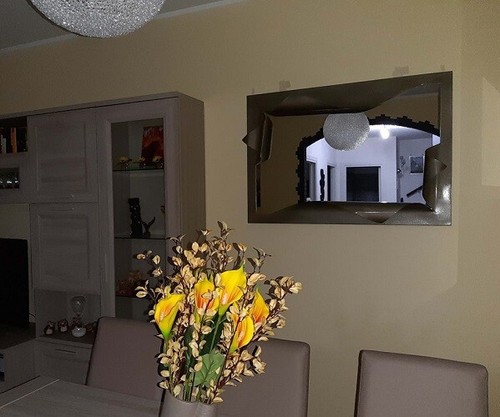 Cornice specchio ferro battuto - ferro,
