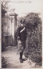 ALBISOLA SUPERIORE  1930 cartolina fotografica CARABINIERE SCELTO retro indiviso