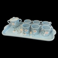 Servizio Set da caffe Vassoio Tazzine Vitali Deruta Ceramica Vintage