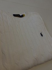 Maglione Ralph Lauren , modello a trecce Bianco. taglia m