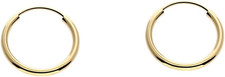 Pendientes Aro Sin Fin Oro