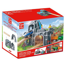 TUNNEL DI MONTAGNA luci e suoni HAPE trenino in legno E3739 mountain tunnel set 