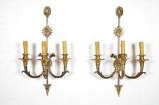 Coppia di applique stile