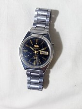 Orient AAA Crystal Automatic 21 Jewels Japan Vintage All Steel, Black Dial 