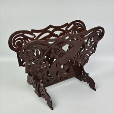 antico PORTARIVISTE PORTADOCUMENTI Fogli in Legno intagliato stile Liberty 900