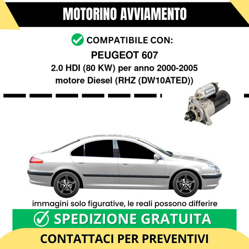 Motorino avviamento peugeot - motorino,