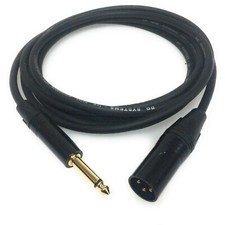 DG Systems - Cavo da Jack mono a cannon XLR maschio 3p, cavo Made in Italy