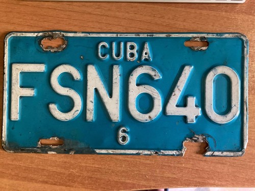 Targa auto epoca cubana - auto, d'epoca