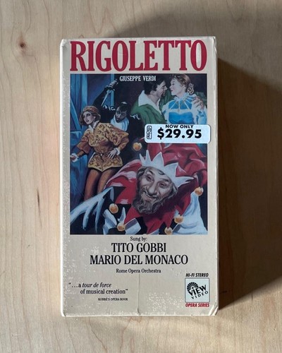 Verdi rigoletto sealed vhs - verdi,