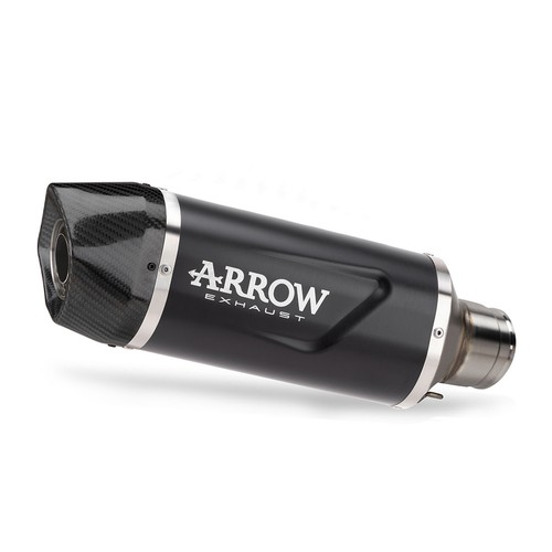 Scarico arrow alluminio - alluminio, nero