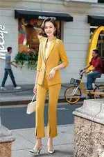 Tailleur completo donna giallo