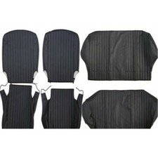 Fodere Complete Coprisedili in Similpelle NERO per FIAT 500 L  Qualità ASI EPOCA