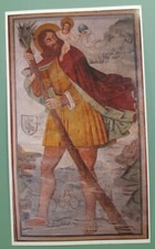 ☆santino SAN CRISTOFORO Venerato Padri Rosminiani Valle di Susa santino locale