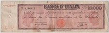 ITALIA - TITOLO PROVVISORIO 10000 LIRE DECRETO 04.08.1945 TESTINA