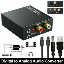 Convertitore audio digitale ottico spdif analogico RCA toslink adattatore cavo