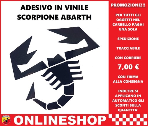 Adesivo vinile abarth - in,