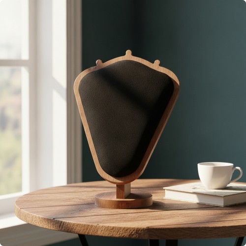 Espositore corno legno - a, in