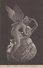 CARTOLINA  LAGO DI COMO LOMBARDIA AMORE E PSICHE VILLA CARLOTTA NON VIAGGIATA