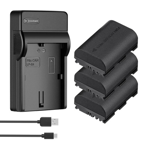 Batteria 2650 mah - lp-e6, +