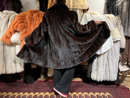 Cappotto visone nerz pelliccia - visone,