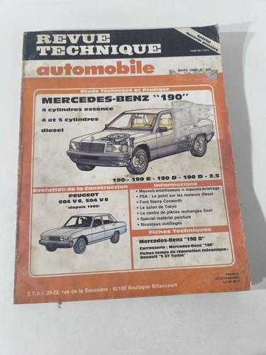 Revue technique automobile rta - automobile,