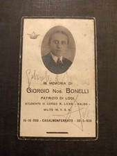 Gabriele D' Annunzio Autografo Su Luttino Militare MVSN CasalMonferrato 1928